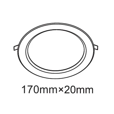 Intego R Ecovision Recessed Ceiling Luminaires Techtouch Round Recess Ceiling